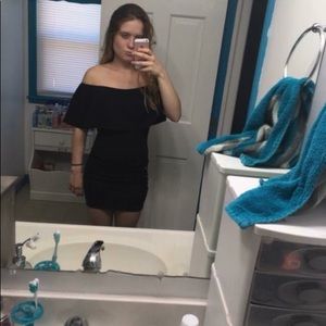 Off the shoulder short dress